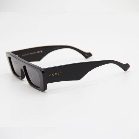 NEW GUCCI GG1331S 002 BLACK UNISEX RECTANGULAR SUNGLASSES GUCCI - Picture 5 of 13